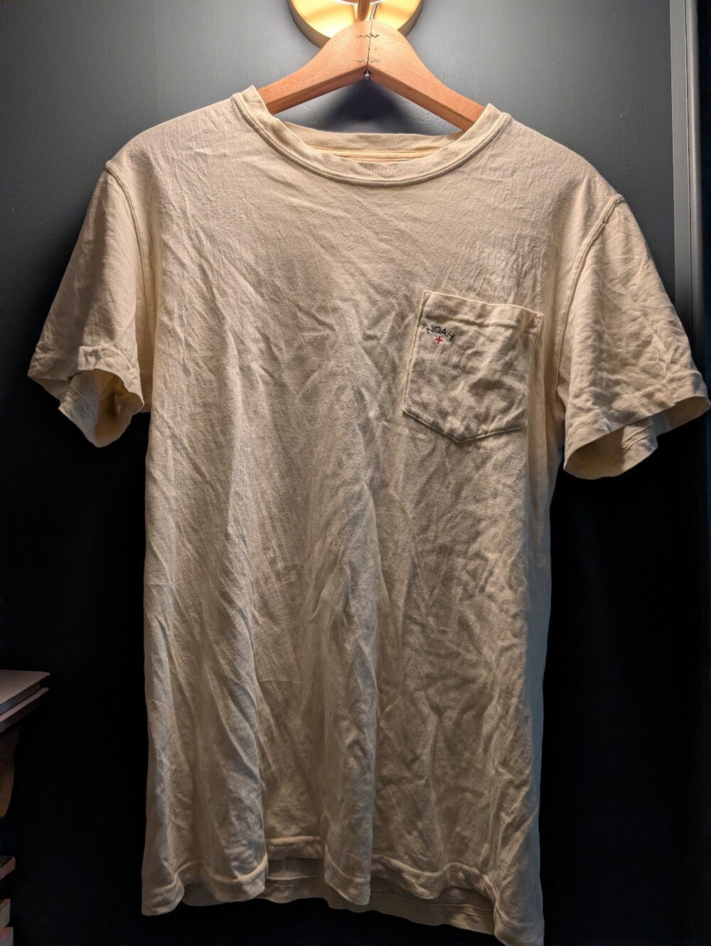 Noah NYC - Light Yellow Pocket T-shirt